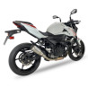 IXRace Uitlaat MK2 Series | Zilver | Kawasaki Ninja 400/500 & Ninja 7 450 Hybrid & Z400/Z500 & Z7 450 Hybrid