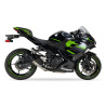 IXRace Uitlaat MK2 Series | Zwart | Kawasaki Ninja 400/500 & Ninja 7 450 Hybrid & Z400/Z500 & Z7 450 Hybrid