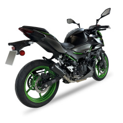 IXRace Uitlaat MK2 Series | Zwart | Kawasaki Ninja 400/500 & Ninja 7 450 Hybrid & Z400/Z500 & Z7 450 Hybrid