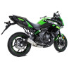 IXRace Uitlaatsysteem MK2 Series | Zilver | Kawasaki ER-6 & Versys 650