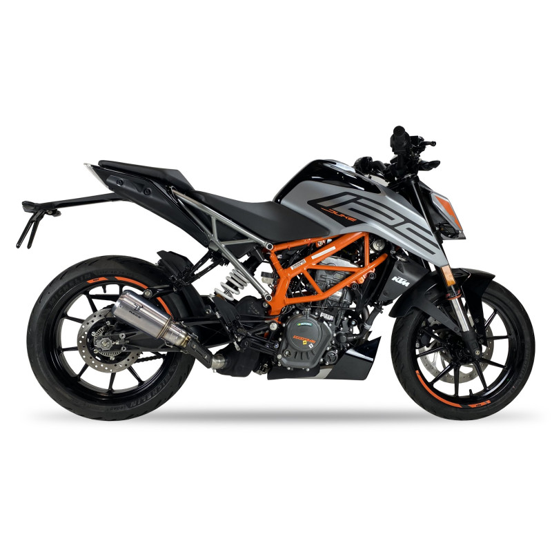 IXRace Uitlaat MK2 Series | Zilver | KTM 125/390 Duke & 390 RC