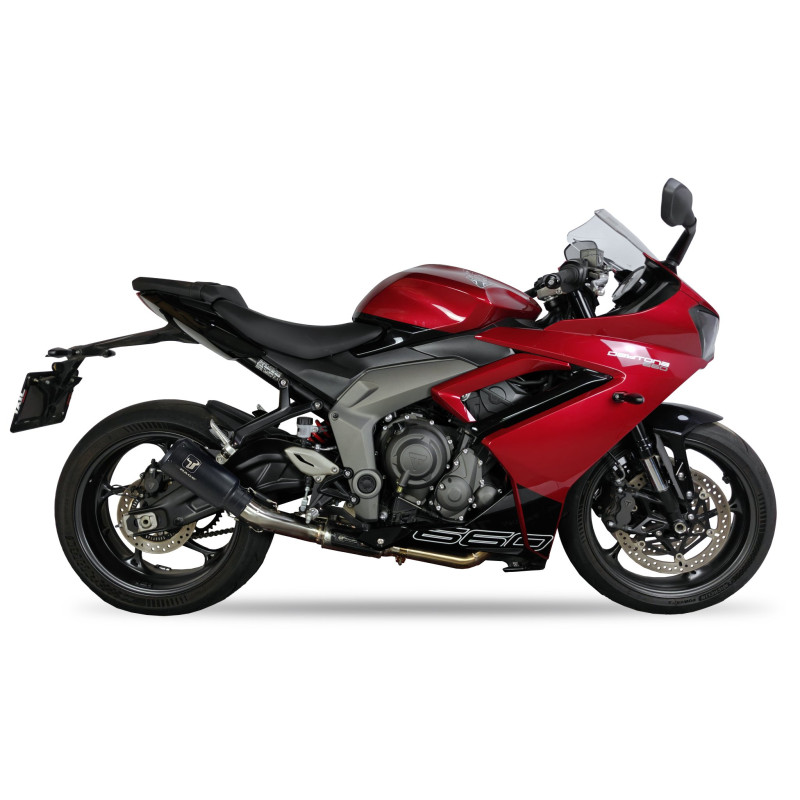 IXRace Uitlaatsysteem MK2 Series | Zwart | Triumph Daytona 660