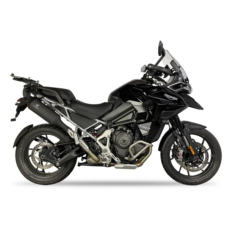 IXRace Uitlaten Desert | Zwart | Triumph Tiger 850/900/1200
