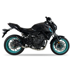 IXRace Uitlaatsysteem MK2 | Zwart | Yamaha MT-07