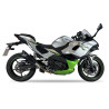 IXRace Uitlaat M10 Series | Zwart | Kawasaki Ninja 7 450 Hybrid & Z7 450 Hybrid
