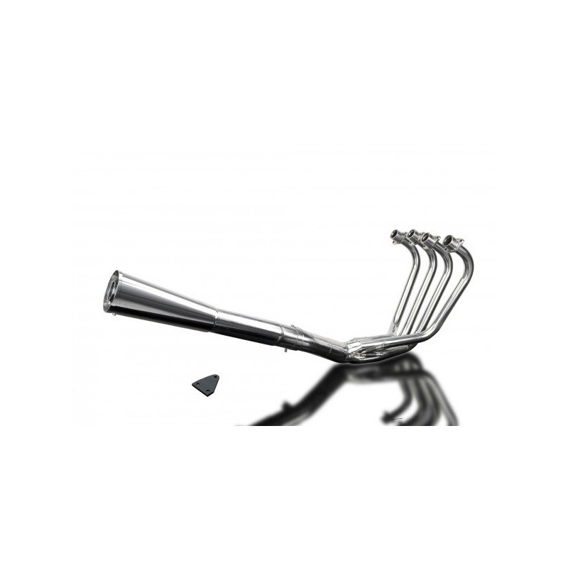 Delkevic Exhaust System 4-1 Classic Megaphone | Silver | Suzuki 1000 GS