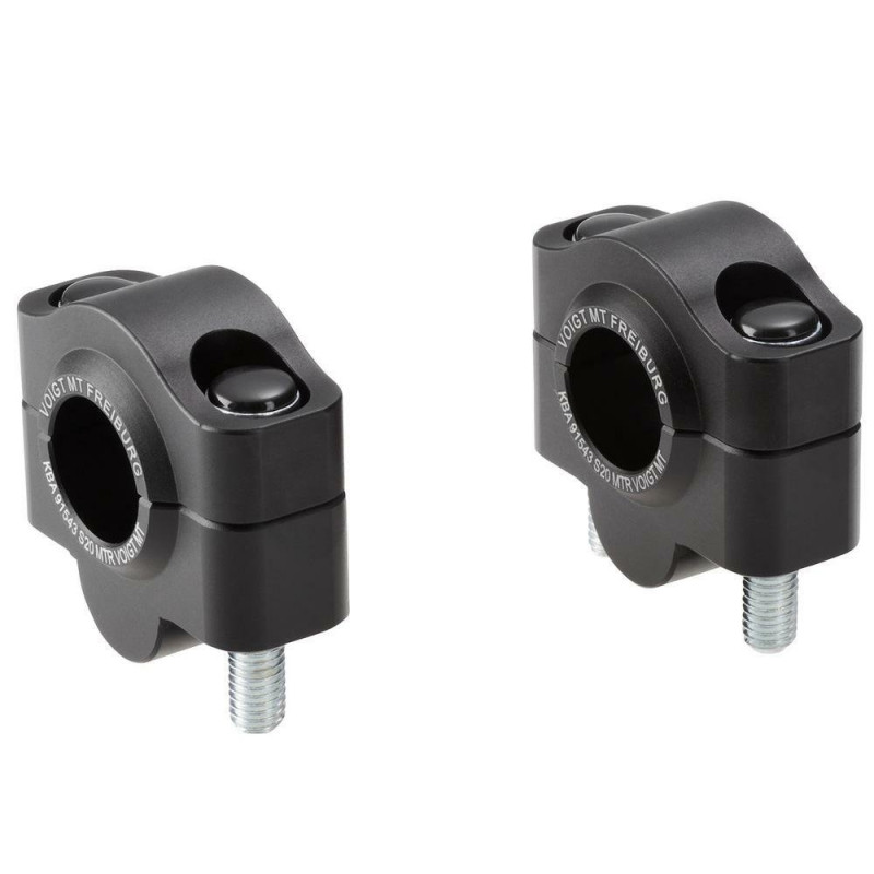 Voigt-MT Stuurverhogers 20mm S20 | Suzuki GSR600 - Black