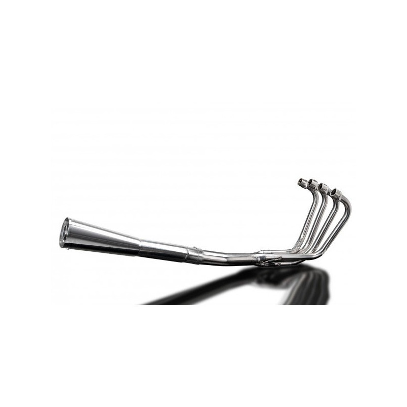 Delkevic Exhaust System 4-1 Classic Megaphone | Silver | Suzuki 750 GS750