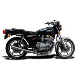Delkevic Exhaust System 4-1 Classic Megaphone | Silver | Suzuki 750 GS750