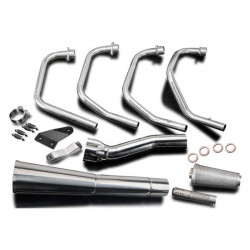 Delkevic Exhaust System 4-1 Classic Megaphone | Silver | Suzuki GS850