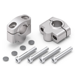 Voigt-MT Stuurverhogers 25mm S25 | Honda XL650V Transalp - Silver