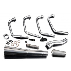 Delkevic Exhaust System 4-1 Classic Megaphone | Silver | Suzuki 1100 GSX