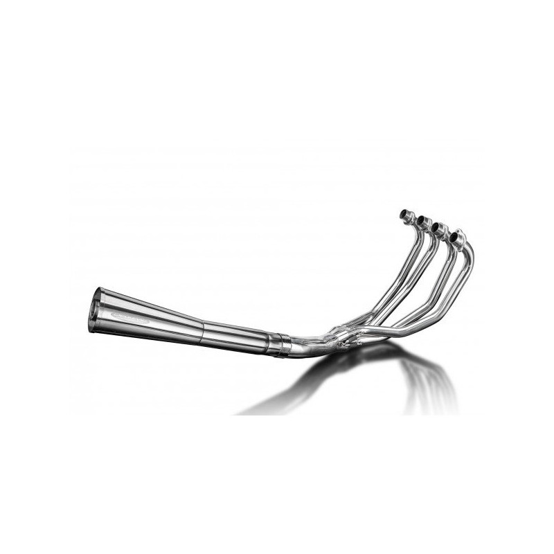 Delkevic Uitlaatsysteem 4-1 Classic Megaphone | Zilver | Yamaha 650 XJ650