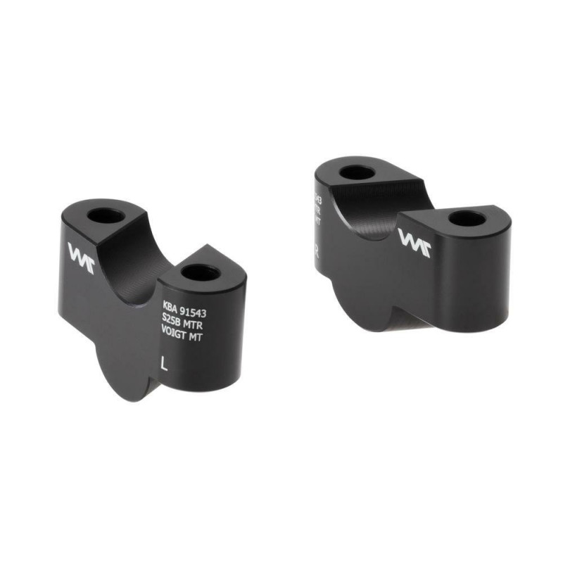 Voigt-MT Stuurverhogers 25mm S25B | Buell XB12S - Black