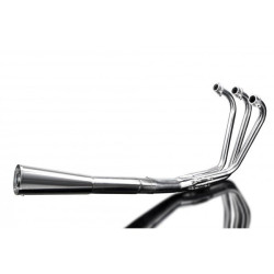 Delkevic Exhaust System 4-1 Classic Megaphone | Silver | Yamaha 750 XS