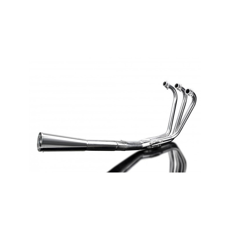 Delkevic Uitlaatsysteem 4-1 Classic Megaphone | Zilver | Yamaha 750 XS