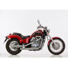 Falcon Uitlaatsysteem Cromo Line | Zilver | Honda VT600C Shadow