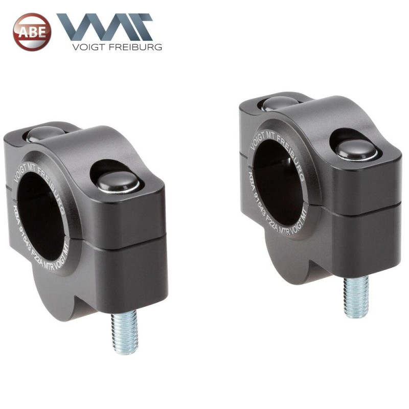 Voigt-MT Stuurverhogers 20mm F22A | Kawasaki Z900RS - Black