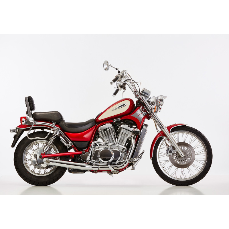 Falcon Uitlaten Cromo Line | Zilver | Suzuki VS600/VS750/VS800 Intruder