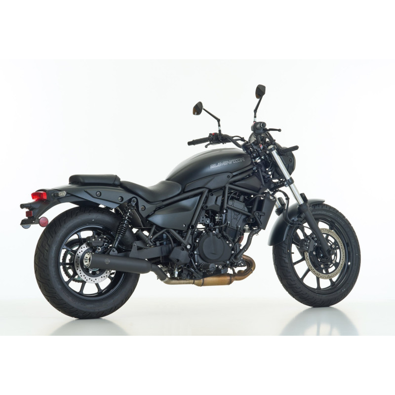 Falcon Silencer Double Groove | Kawasaki Eliminator 500 | black