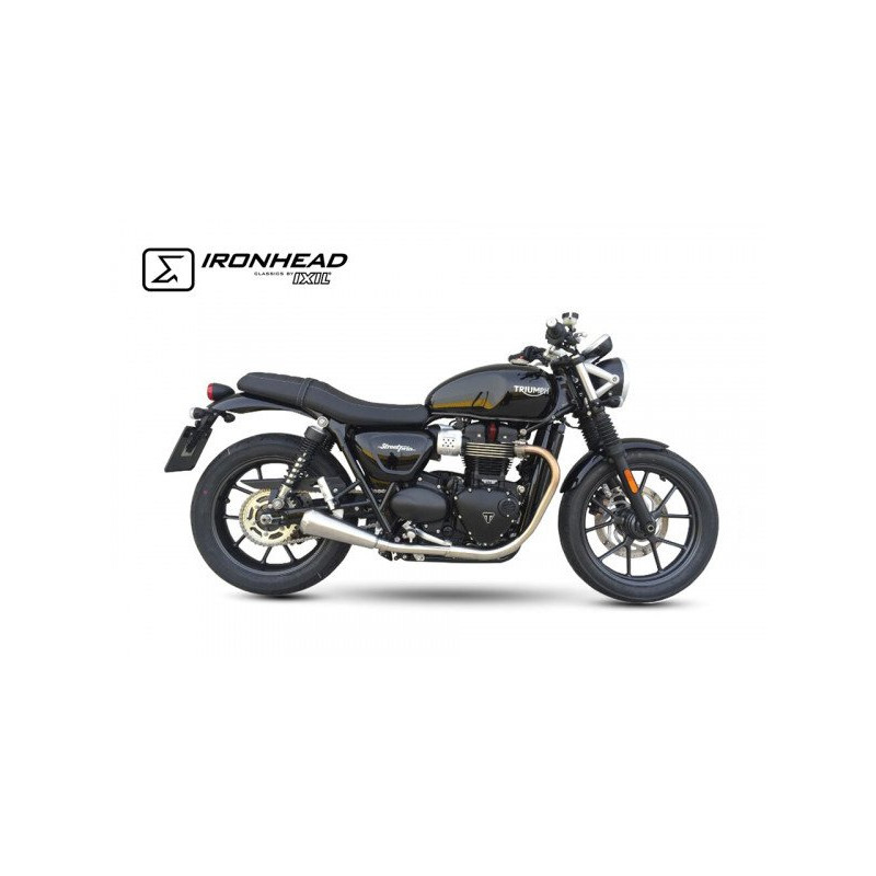 Ironhead Uitlaat | Zilver | Triumph Street Twin 900