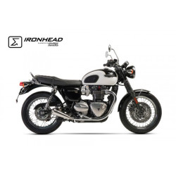 Ironhead Exhaust | Silver | Triumph Bonneville T120