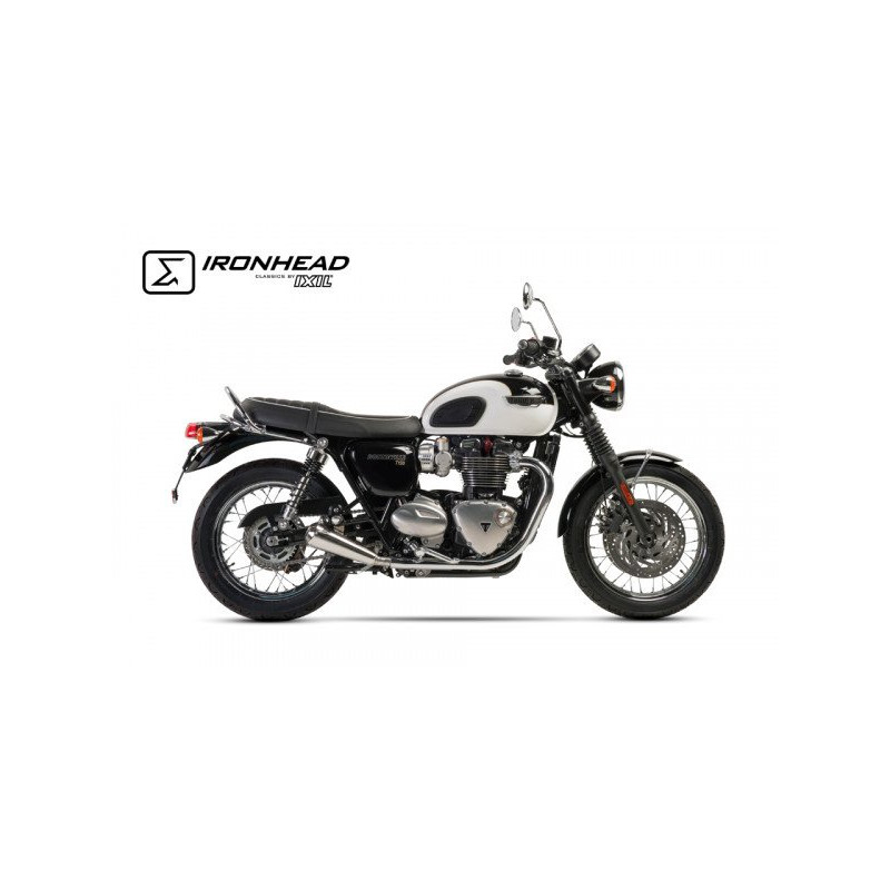 Ironhead Exhaust | Silver | Triumph Bonneville T120