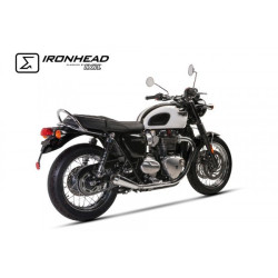 Ironhead Exhaust | Silver | Triumph Bonneville T120