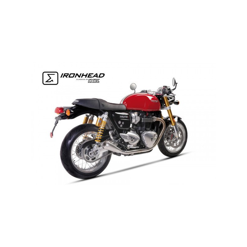 Ironhead Uitlaat | Zilver | Triumph Thruxton 1200 R/RS