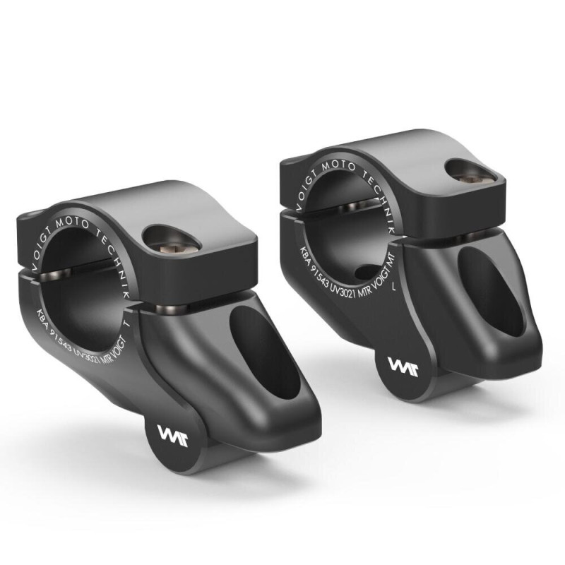 Voigt-MT Conversiekit naar Fat-Bar UV3021 30mm/21mm | Aprilia Caponord 1200 - Black