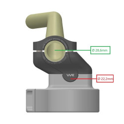 Voigt-MT Conversiekit naar Fat-Bar UV3021 30mm/21mm