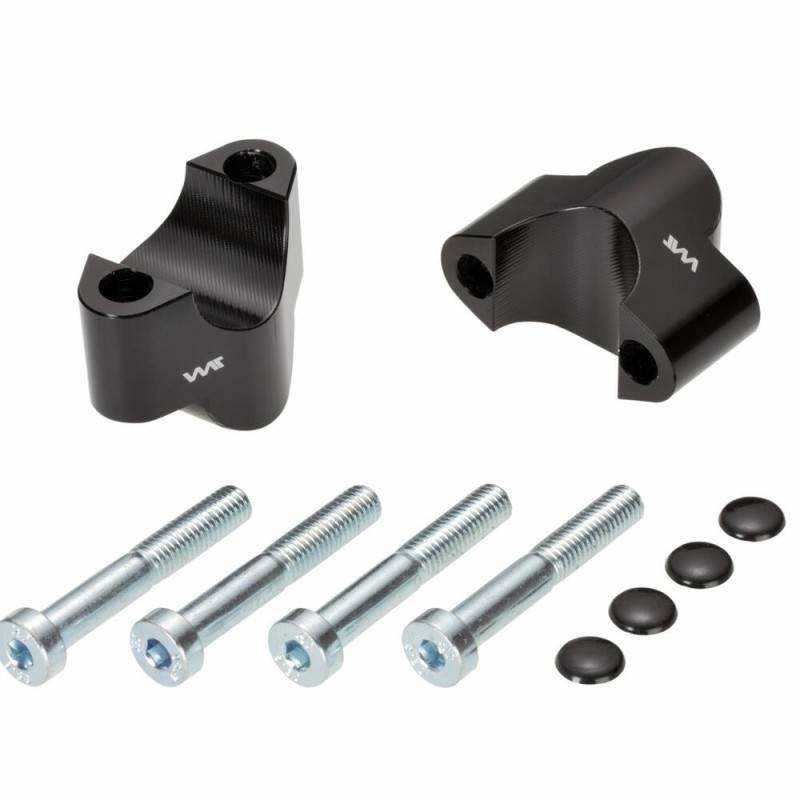 Voigt-MT Stuurverhogers 25mm F25L | KTM 890 Duke/R - Zwart