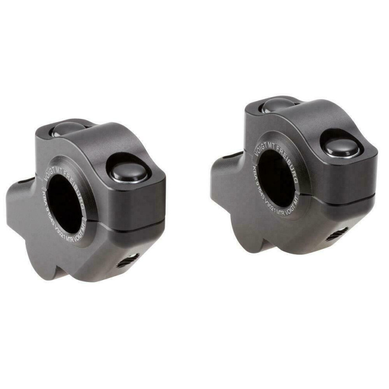 Voigt-MT Stuurverhogers 30mm/21mm V3021 - Zwart