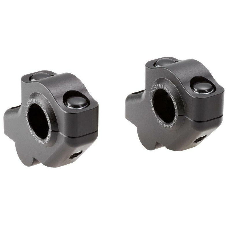 Voigt-MT Stuurverhogers 30mm/21mm V3021 | Yamaha SCR950 - Black