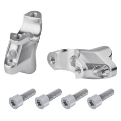 Voigt-MT Stuurverhogers 30mm/19mm V3019M | Zilver