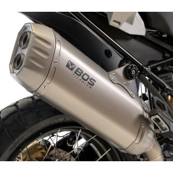 BOS Uitlaat Desert Fox | Zilver | BMW R1200R/R1200RS