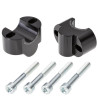 Voigt-MT Stuurverhogers 25mm Z25Y | Yamaha XV950R - Zwart