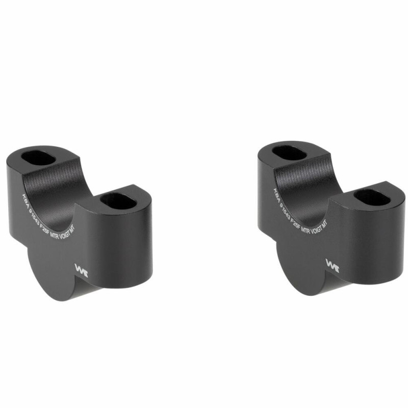 Voigt-MT Stuurverhogers 25mm Z25TC | Zwart | Honda CMX250 Rebel