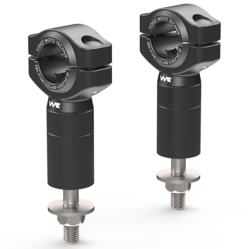 Voigt-MT Stuurverhogers verstelbaar G25-1 | Zwart | Triumph Street Cup 900