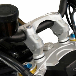 Voigt-MT Stuurverhogers 30mm/20mm VT10 | Zilver | Triumph Speed Triple 1200 RR/RS