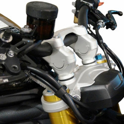 Voigt-MT Stuurverhogers 30mm/20mm VT10 | Zilver | Triumph Speed Triple 1200 RR/RS