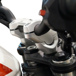 Voigt-MT Stuurverhogers 30mm/20mm VT11 | Zilver | Triumph Speed Triple 1050