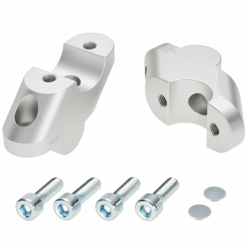 Voigt-MT Stuurverhogers 30mm/20mm VT11 | Zilver | Triumph Speed Triple 1050