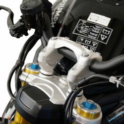 Voigt-MT Stuurverhogers 30mm/20mm VT10 | Zilver | Triumph Speed Triple 1050