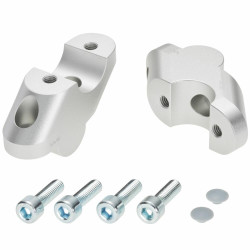 Voigt-MT Stuurverhogers 30mm/20mm VT11 | Zilver | Triumph Speed Triple 1050