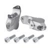 Voigt-MT Stuurverhogers 30mm/21mm VT24 | Zilver