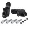Voigt-MT Stuurverhogers 30mm/21mm VTS | Zwart