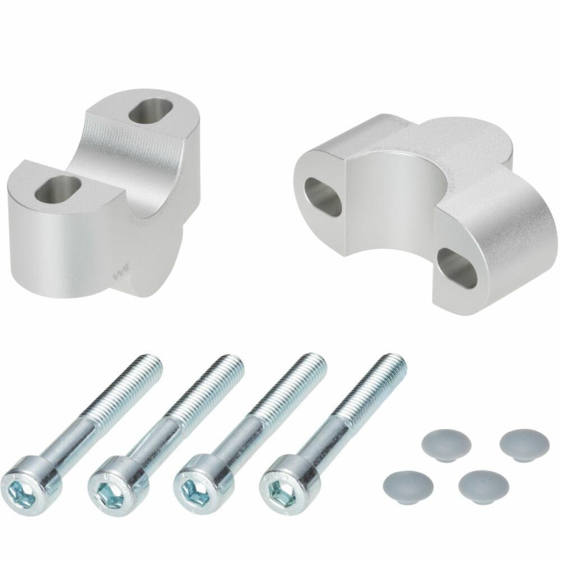 Voigt-MT Stuurverhogers 25mm FT11 | Zilver | Triumph Speed Triple 1050