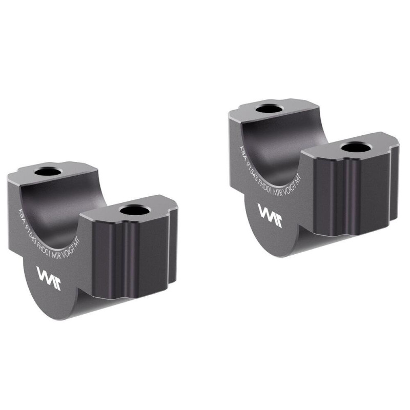 Voigt-MT Stuurverhogers 25mm FHD01 | Zwart | Harley Davidson 1250 Pan America