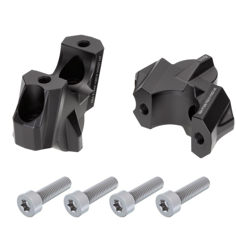 Voigt-MT Stuurverhogers 35mm/15mm V3515 | Zwart | BMW S1000R